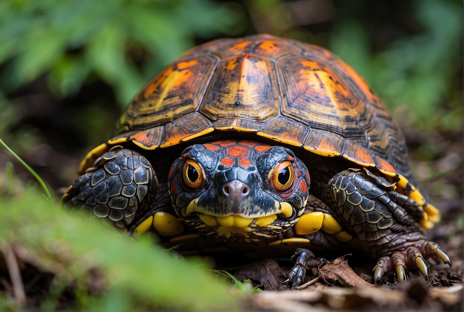 The Colorful Eyes of the Eastern Box Turtle